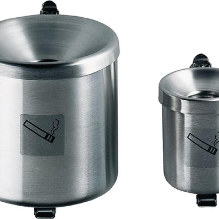 Produktbild TKG Sicherheitswandascher Ø150xH145mm silberfarbig m.Kippvorrichtung