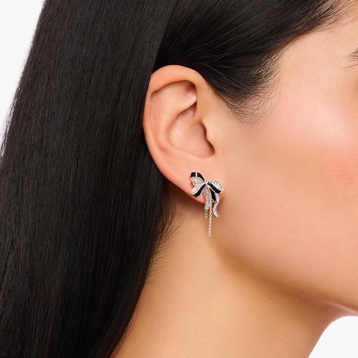 Immagine prodotto Thomas Sabo Orecchini a forma di fiocco con una bella storia d'amore (Argento 925, Smalto)
