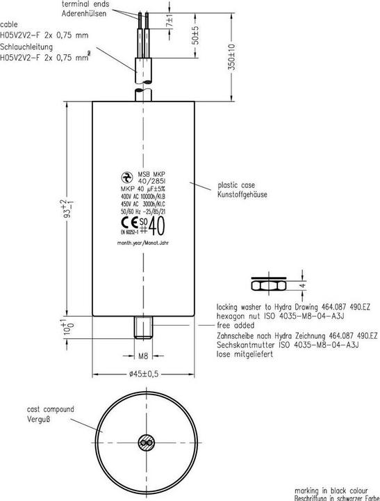 Image du produit Condensateurs moteur MKP