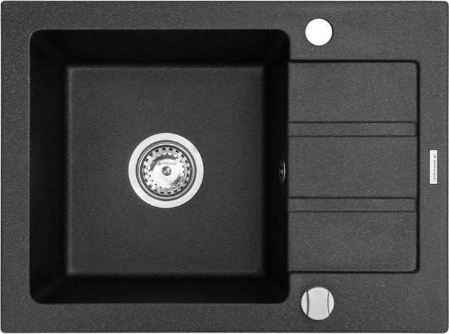 Maidsinks Evier avec égouttoir Promo 62x44 1B 1D E070053701 (Évier encastré avec égouttoir, 44 cm, 62 cm)