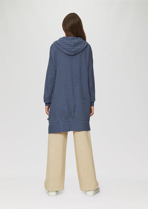 Produktbild s.Oliver Strickjacke Strickjacke mit Kapuze und Streifenstruktur (S)