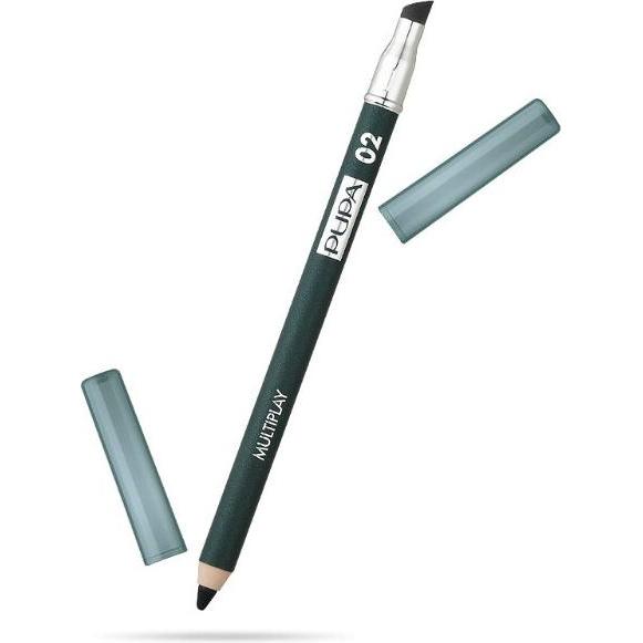 Pupa Milano, Eyeliner + Kajal, Multiplay Eye Pencil electric green (02 Electric Green)