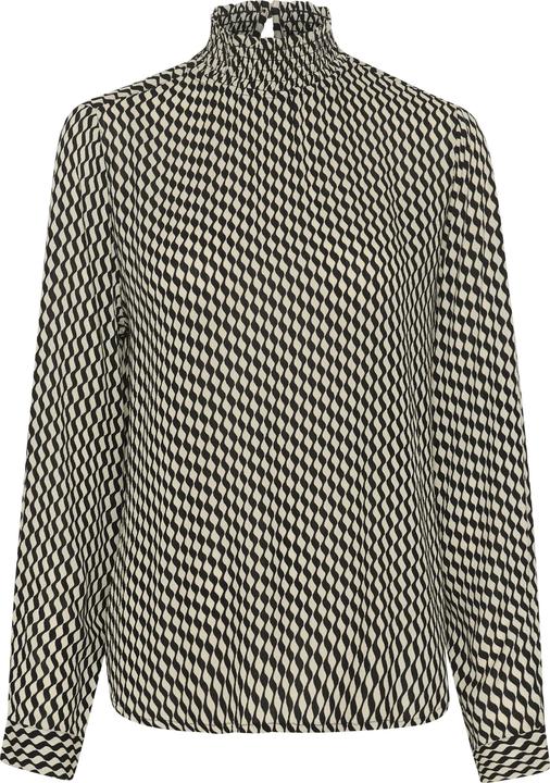 black white wavy print