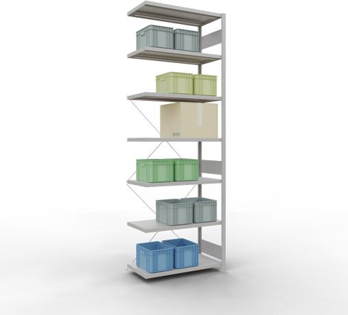 Actual product image Schulte Lagertechnik MULTIplus330 boltless bay system with cross brace