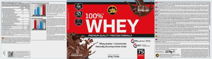 Actual product image All Stars 100% Whey (Chocolate, 1 pcs., 2270 g)