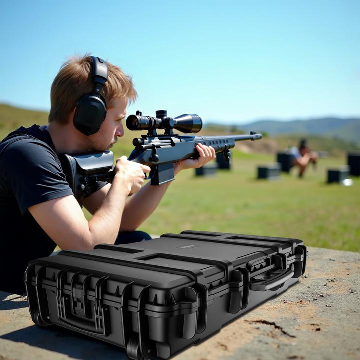 Produktbild Wiltec Waffenkoffer 101,8x50,3x19cm Langwaffenkoffer Gewehrkoffer Koffer Gewehr