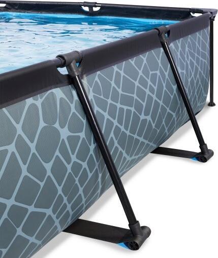 Actual product image Exit Rectangular frame pool 300x200x65 cm with sunshade and filter pump (300 x 230 x 65 cm)