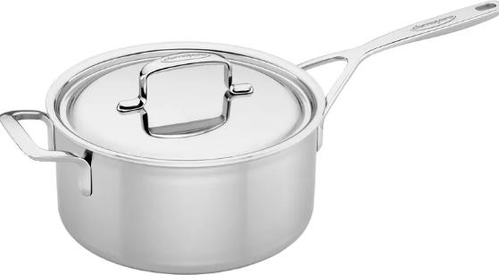 Actual product image Demeyere 5 Plus Saucepan 22cm with Lid (Saucepan, Stainless steel)