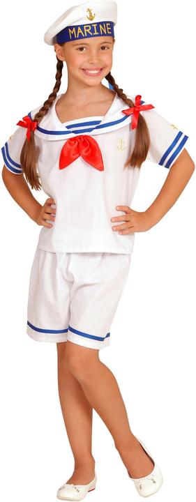 Actual product image Widmann KLASSISCHER MATROSE (Oberteil, Shorts, Hut), 116 cm / 4-5 Years (116)