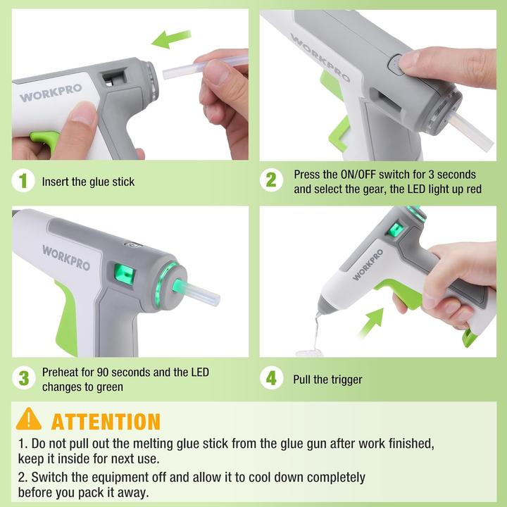 Produktbild Workpro Kabellose Klebepistole