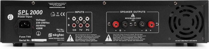 Produktbild Skytec Endstufe SPL 2000 (Endstufe)