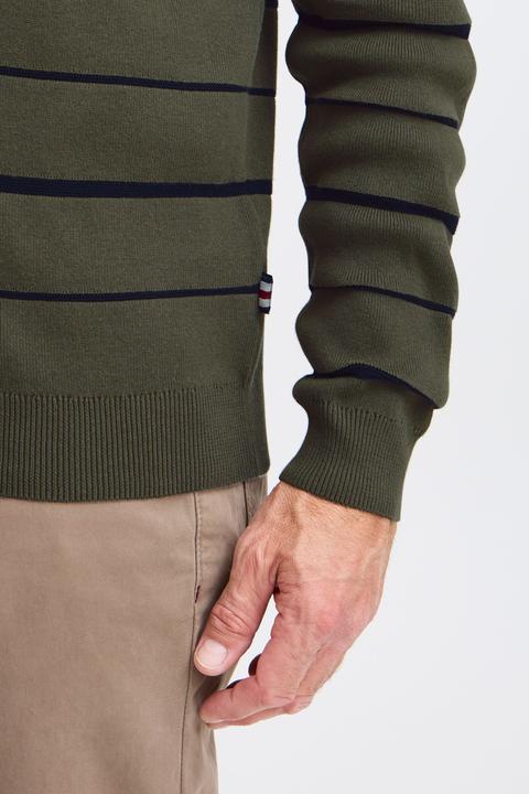 Actual product image FQ1924 FQKYLE reversed strip crewneck neck 21900702 (3XL)
