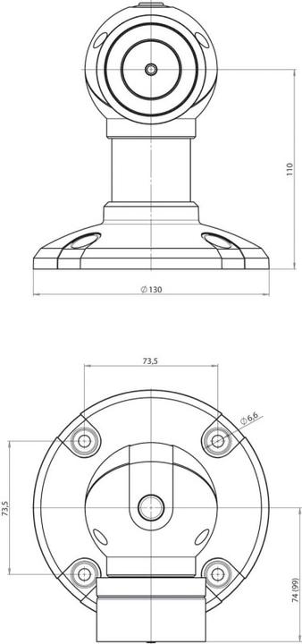 Produktbild effeff EFF 83012BW1----F90 MAGNET 830 1200N 24 V GS 110MM (Zimmertür, Eingangstür, Balkontür, Indoor)
