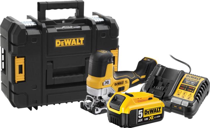 Actual product image DeWalt DCS335NT-XJ 5.0 AH battery starter package