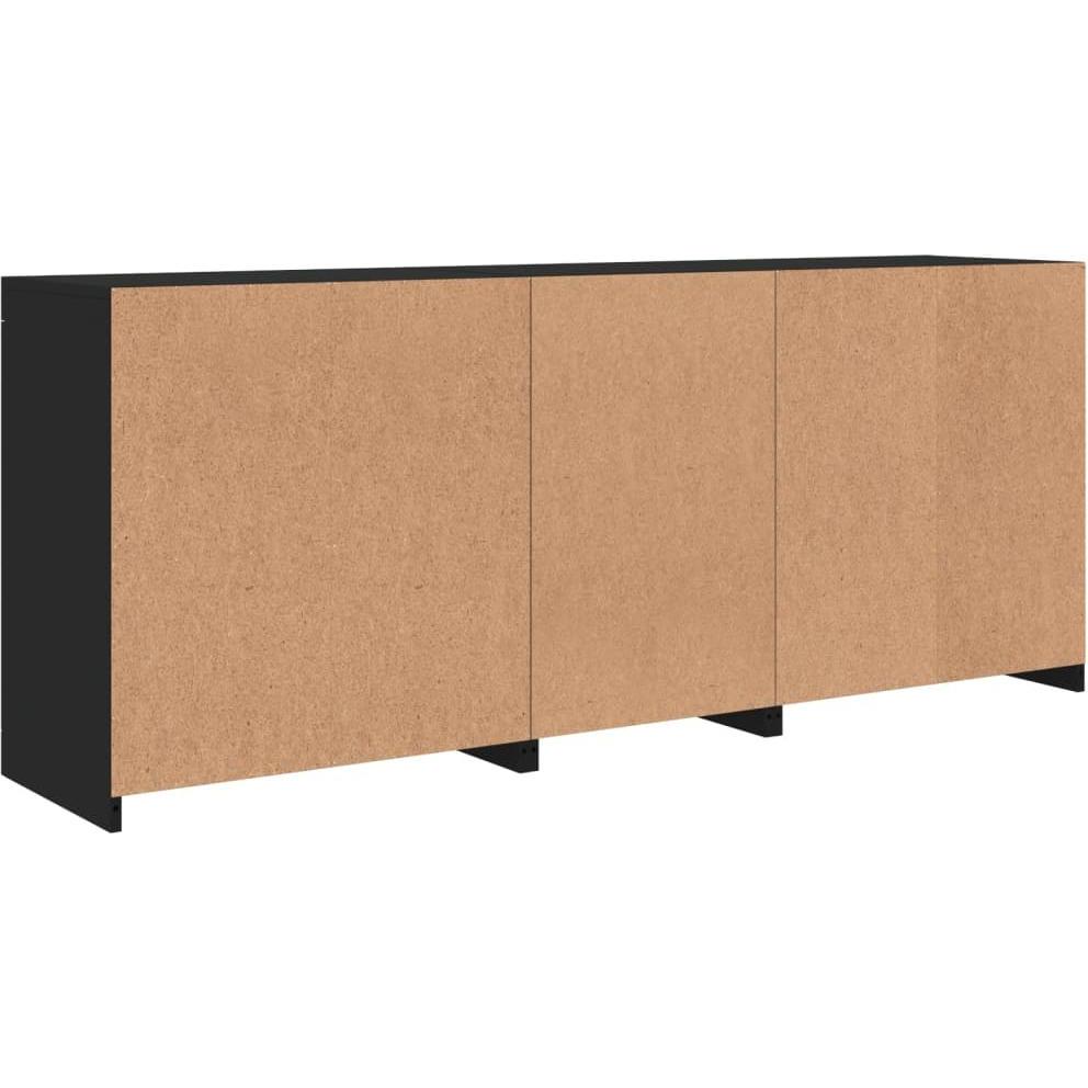 VidaXL, Kommode + Sideboard, Sideboard mit LED-Leuchten (181.5 x 37 x 67 cm)