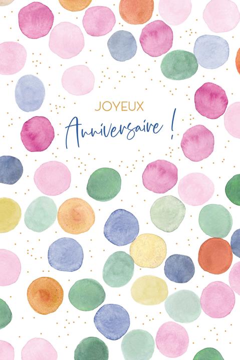 Produktbild ABC Geburtstagskarte FR B6 53084 Konfetti (1 Stk.)