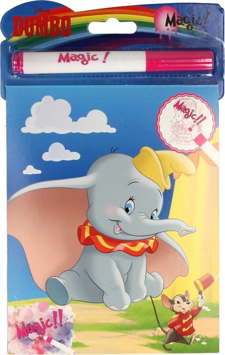 Actual product image Walt Disney Magic Ink Colouring Book Dumbo