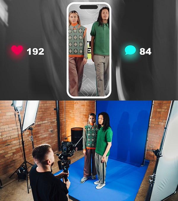 Produktbild Manfrotto EzyFrame 2 x 2.3m Chroma Key Blue (200 cm)