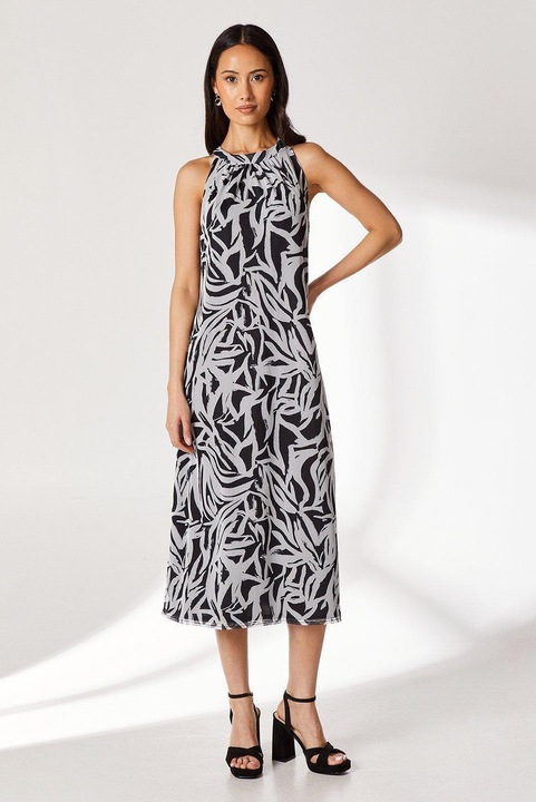 Actual product image Principles Womens/Ladies Geometric Mesh Halter Neck Midi Dress (38 D)