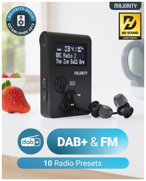 Image du produit Majority Radio numérique portable (DAB+ DAB, FM, Fréquence radio (RF))