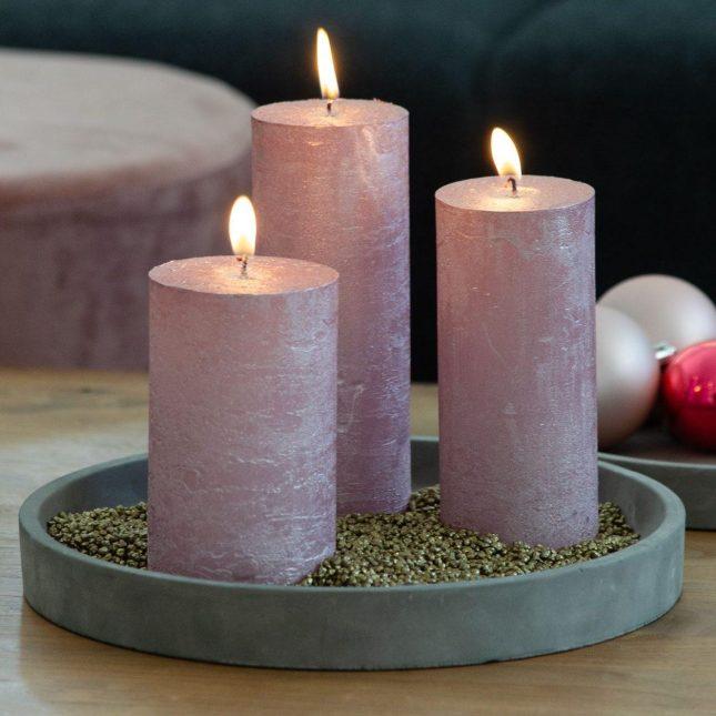 Produktbild Balthasar Zylinderkerze Rustico lackiert (1 Stk.)