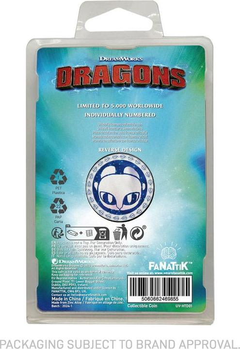 Actual product image Fanattik Dragons pièce de collection Limited Edition