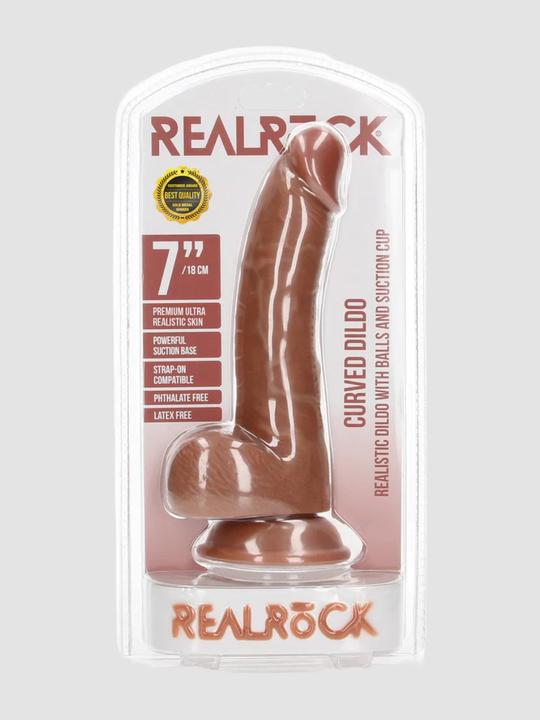 Produktbild RealRock Realistic Dildo with Balls and Suction Cup