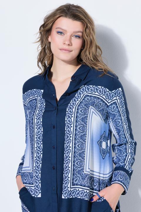 Produktbild Studio Untold Hemdbluse, Straight Shape, Tuchprint (46)