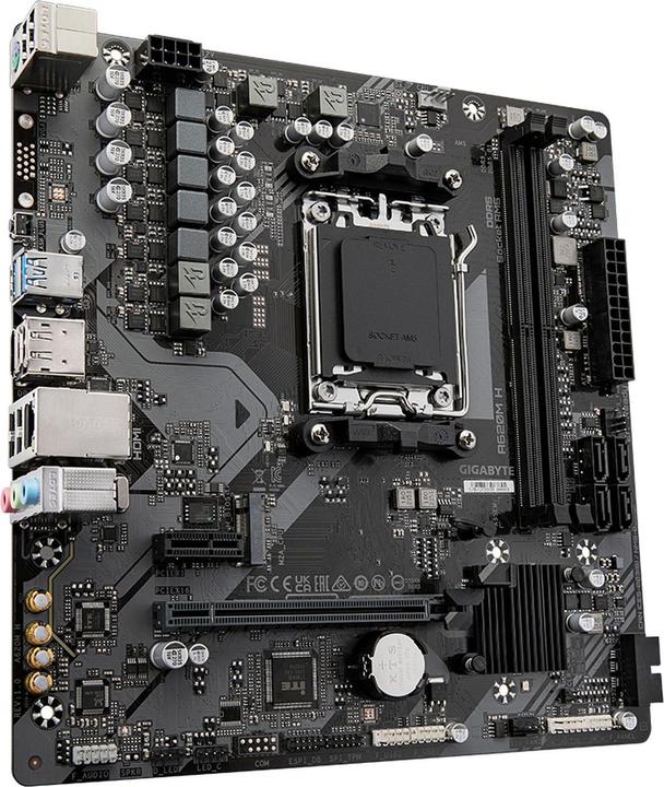 Actual product image Gigabyte MB A620M H (A620,AM5,mATX,AMD) (AM5, AMD A620, mATX)