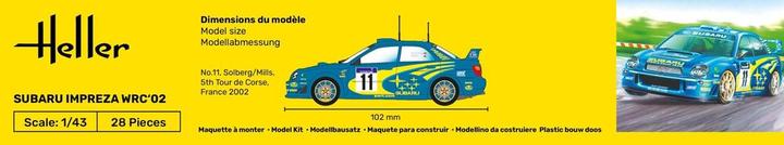 Nährwerte und Zutaten Heller STARTER KIT Impreza WRC'02