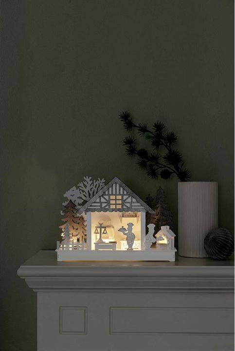 Produktbild Konstsmide 3262-210, Leichte Dekorationsfigur, Weiss, Holz, Ambiente, Universal, IP20