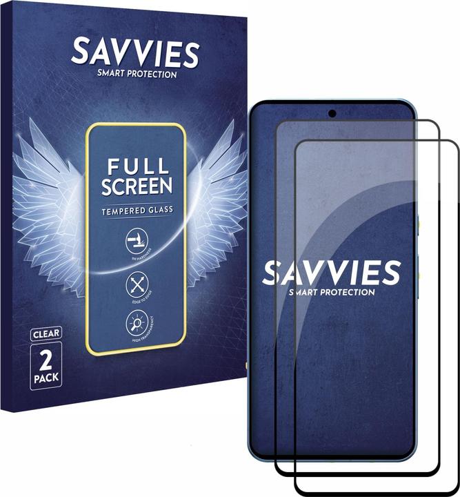Produktbild Savvies Full-Screen Displayschutz Panzerglas Schutzglas (2 Stück, Google Pixel 8 Pro)
