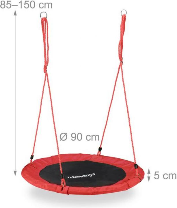 Actual product image Relaxdays 90 cm Nest Swing