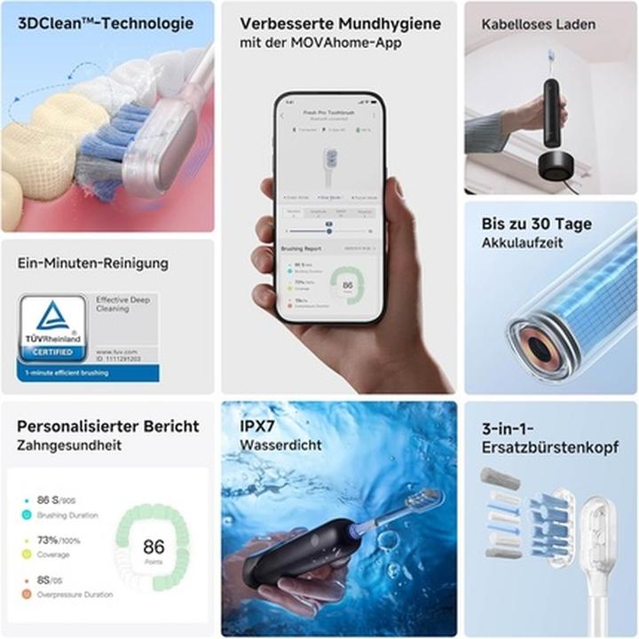 Image du produit Mova Fresh Pro (Brosse à dents oscillo-rotative)