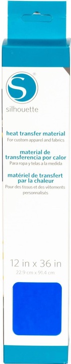 Silhouette Aufbügelfolie 30.5 cm x 91.4 cm Glatt, Neon Blau