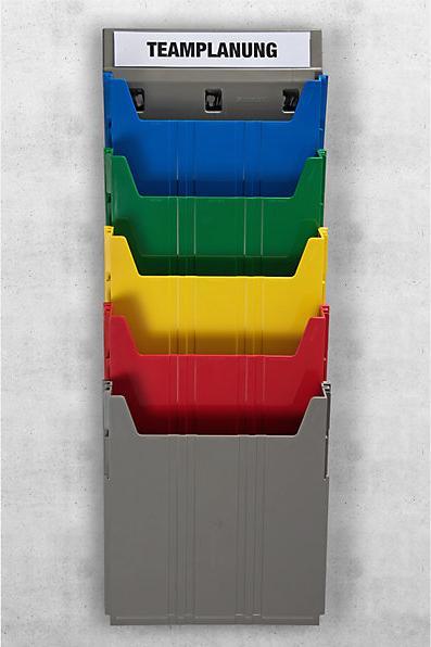 Actual product image Eichner BIG wall-mounted sorting system, for format A4, filling height 34 mm, grey (A4)