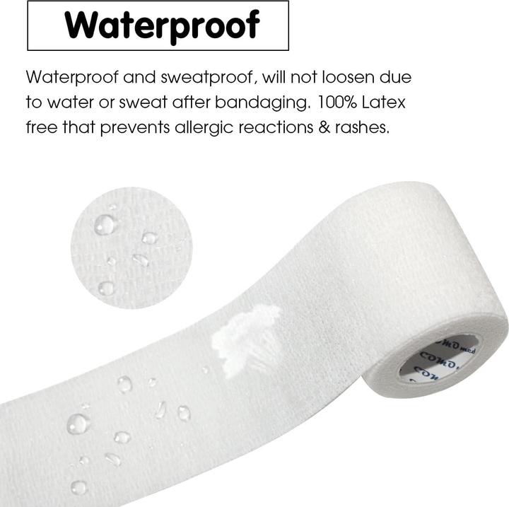 Actual product image ASMI 2 Stück selbsthaftender elastischer Pflasterverband (2 x)