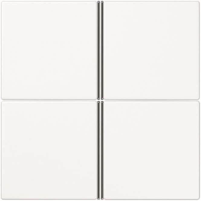 Actual product image JUNG Push-button set complete LS 404 TSA WW 4gang white