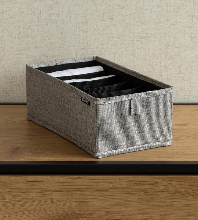 Produktbild Bigso SOFT ll Organizer Grau - 6 Fächer schmal (16.50 cm)