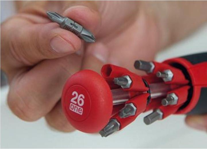 Produktbild Wiha Schraubendreher mit Bit Magazin (Torx (TX), Phillipps-Kreuzschlitz (PH), Pozidriv-Kreuzschlitz (PZ), Hex, Schlitz, Vierkant)