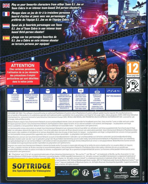 Image du produit Maximum Games G.I. Joe : Opération Blackout (PS4, EN, FR)