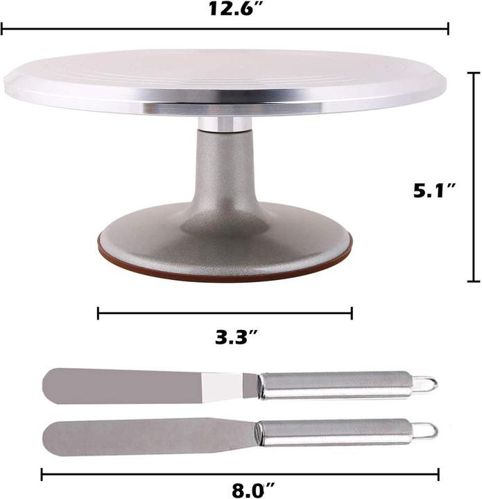 Actual product image Yizish Cake plate Rotatable