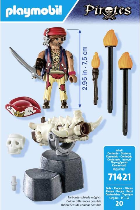 Produktbild Playmobil 71421 Kanonenmeister (71421, Playmobil Pirates)