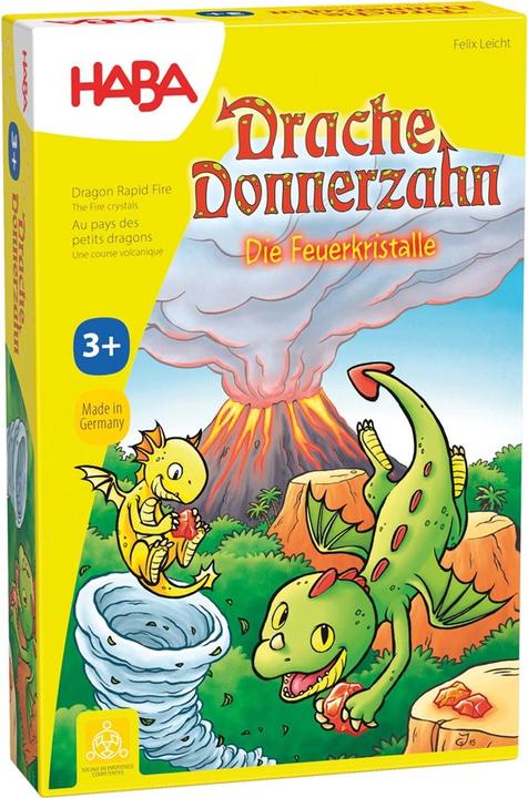 Produktbild Haba Drache Donnerzahn? Die Feuerkristalle (Deutsch, 2 - 4 Spieler)