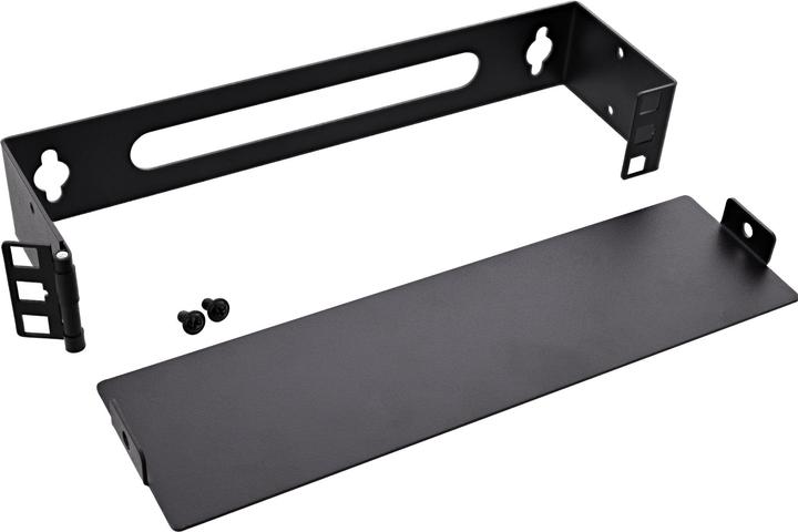 Actual product image InLine ® 10" Mini Rack zur Wandmontage, 1HE, 7,6cm Tiefe, schwarz (1 RU, 10 inch rack)