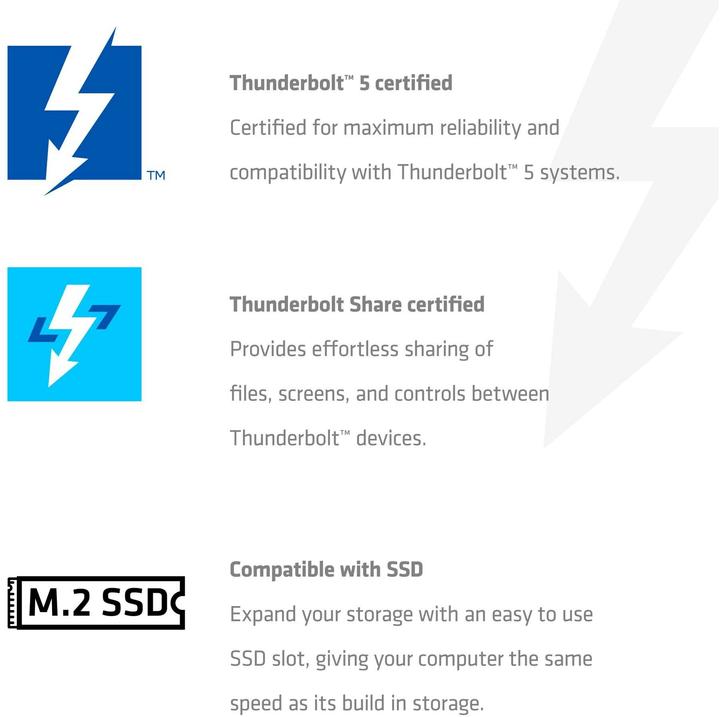 Produktbild Club 3D Club3D Thunderbolt5 13-in-1 Dockingstation 3 Displays St/Bu (13 Ports)