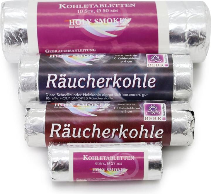 Actual product image Berk Esoterik Charcoal tablets 2.7 cm (4 x)