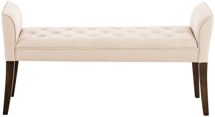 Image du produit CLP Chaise longue Cleopatra, antique-foncée, crème (128 cm)