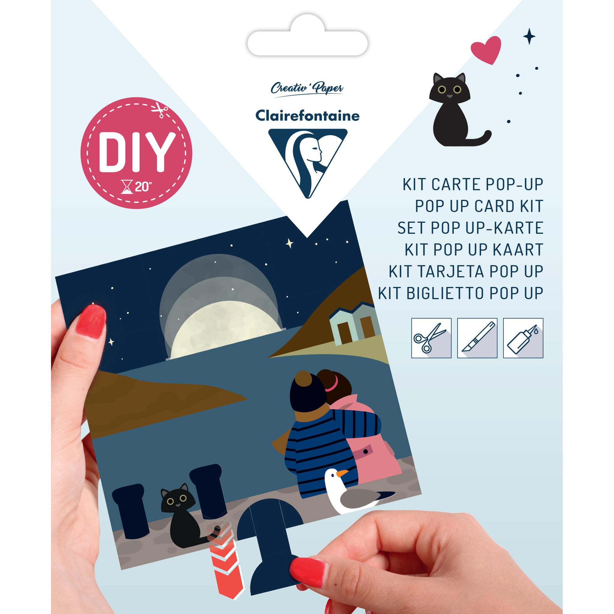 Clairefontaine, Grusskarte + Briefpapier, Kreativ-Bausätze (3 Stk.)