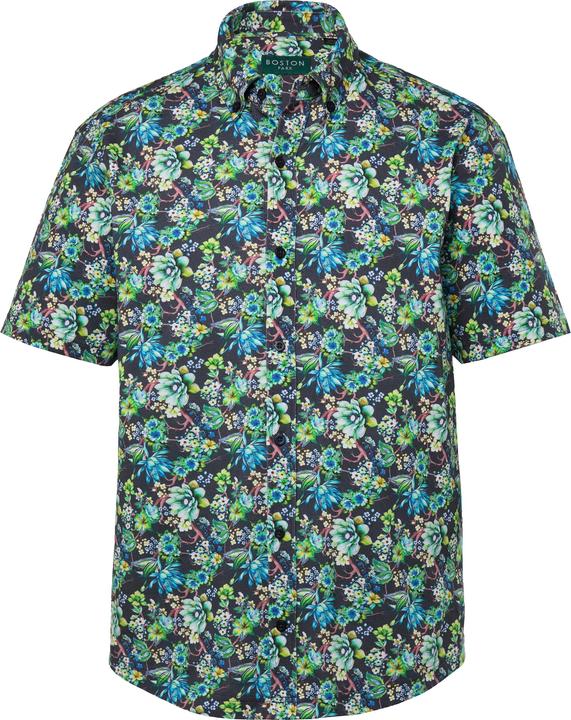 Immagine prodotto Boston Park Piqué-Hemd, Halbarm, Alloverdruck, Kentkragen, Comfort Fit (XL)